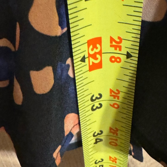 Hutch Clara Leopard Dress  Navy and Peach Wrap Dress - Picture 10 of 12